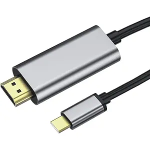 USB C to HDMI Cable 4k 6ft for iphone 15 16, USBC to HDMI Adapter for Monitor, USB C Laptop Connector for Mac MacBook pro, usb-c to hdmi Cord for iPad 2021 Surface Pro and more usb type c device