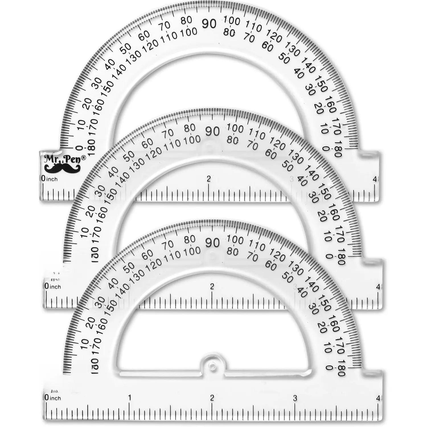 - Small Protractor, 4 Inch Protractor, Pack of 3, Protractor Ruler, Drafting Tools, Protractor for , Protractors Classroom Set, Protractor, Protactor 4 Inch, Math Geometry, School Supplie