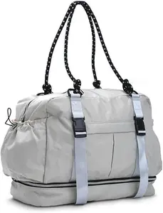 Ultimate Gym Equipment Bag – Grey Compact Size for Efficient Transport Sleek Understated Look Ideal for Gym Enthusiasts
