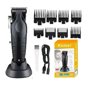 Kemei Km-2296 Electric Hair Clipper with USB Charging Base, Professional Hair Cutting Tool and Hair Trimmer for Stylists, Perfect Grooming Gift