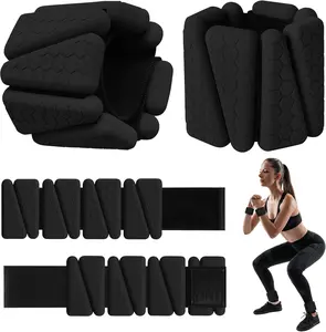 Adjustable Silicone Wrist Weights 2Pack for Women & Men 2lb Weighted Bangles for Yoga Walking Gym Arm Leg Workout Soft Comfortable Waterproof Design