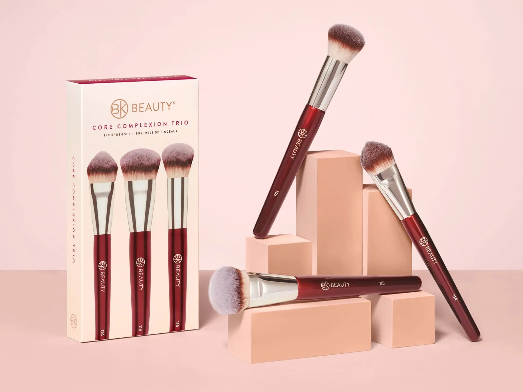 BK Beauty Core Complexion Brush Trio (3PC)