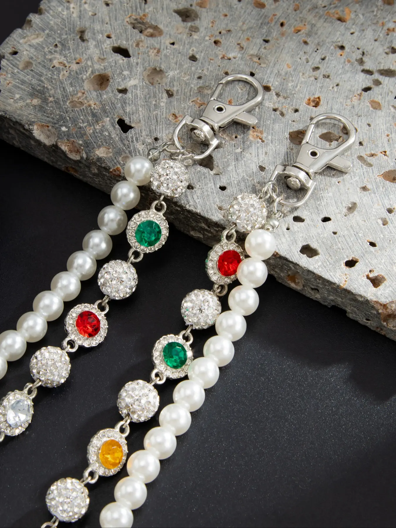 Rhinestone Chain Layered Statement Belt Layered Rhinestone Chain Belt - Fame Accessories main image 3