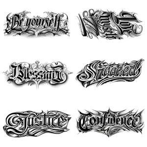 Waterproof Herbal Tattoo Stickers, European Trendy Half-Permanent Tattoos, Unisex Long-Lasting Temporary Tattoos, Party Essential, Aesthetic Tattoo Merch, Waterproof Realistic Tattoos