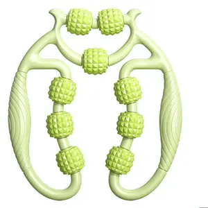 Deep Tissue Massager Yoga Gear Nine-wheel circular leg clamp device, thigh muscle relaxer, leg stretching massager,yoga roller clamp for women Deep Tissue Massager