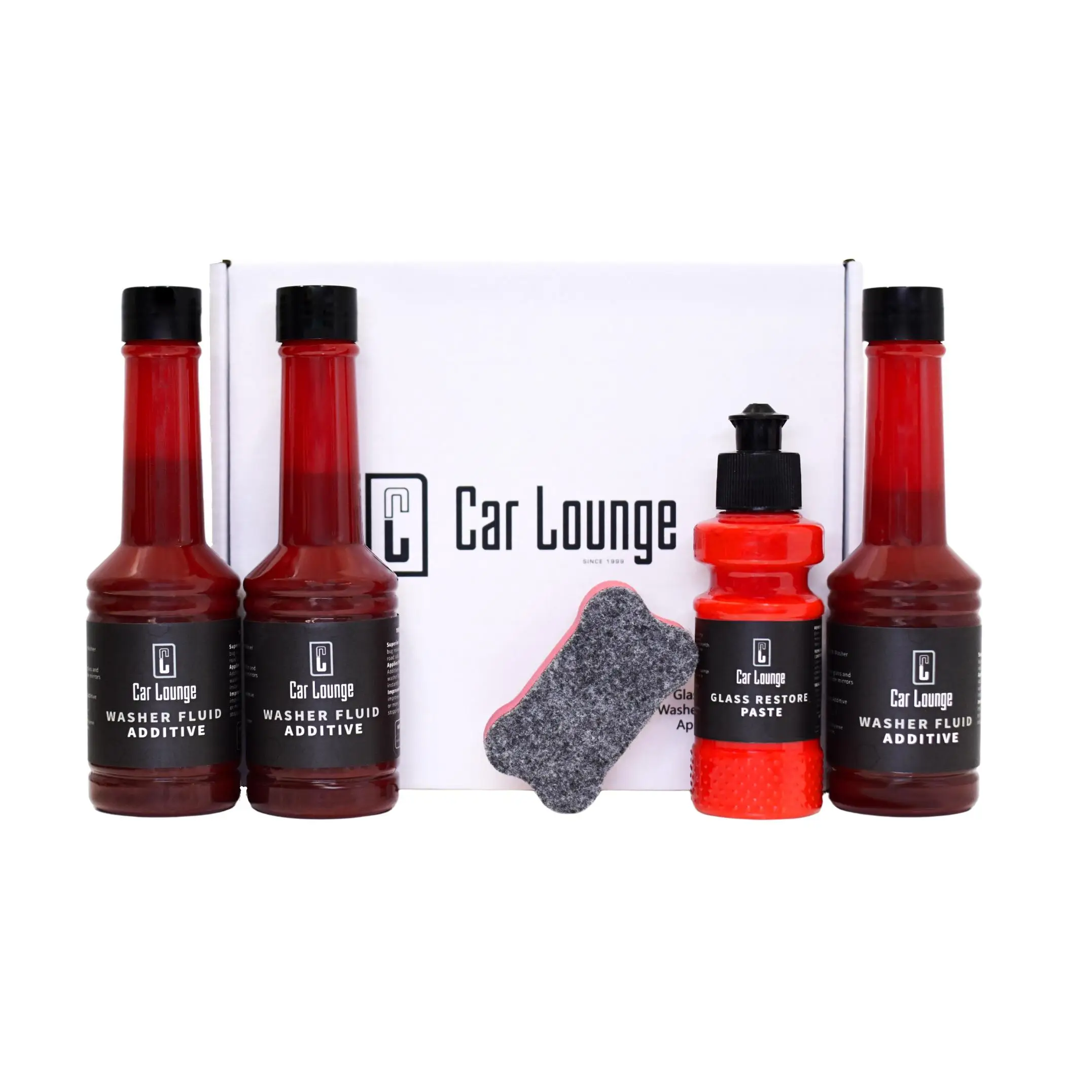 Ultimate Automotive Glass Cleaning Kit - Restore Clarity & Enhance Visibility with Glass Restore Paste & Washer Fluid Additives, Superb Power Cleaner