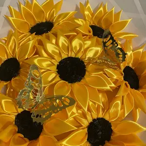 Bouquet of 7 Eternal Sunflowers