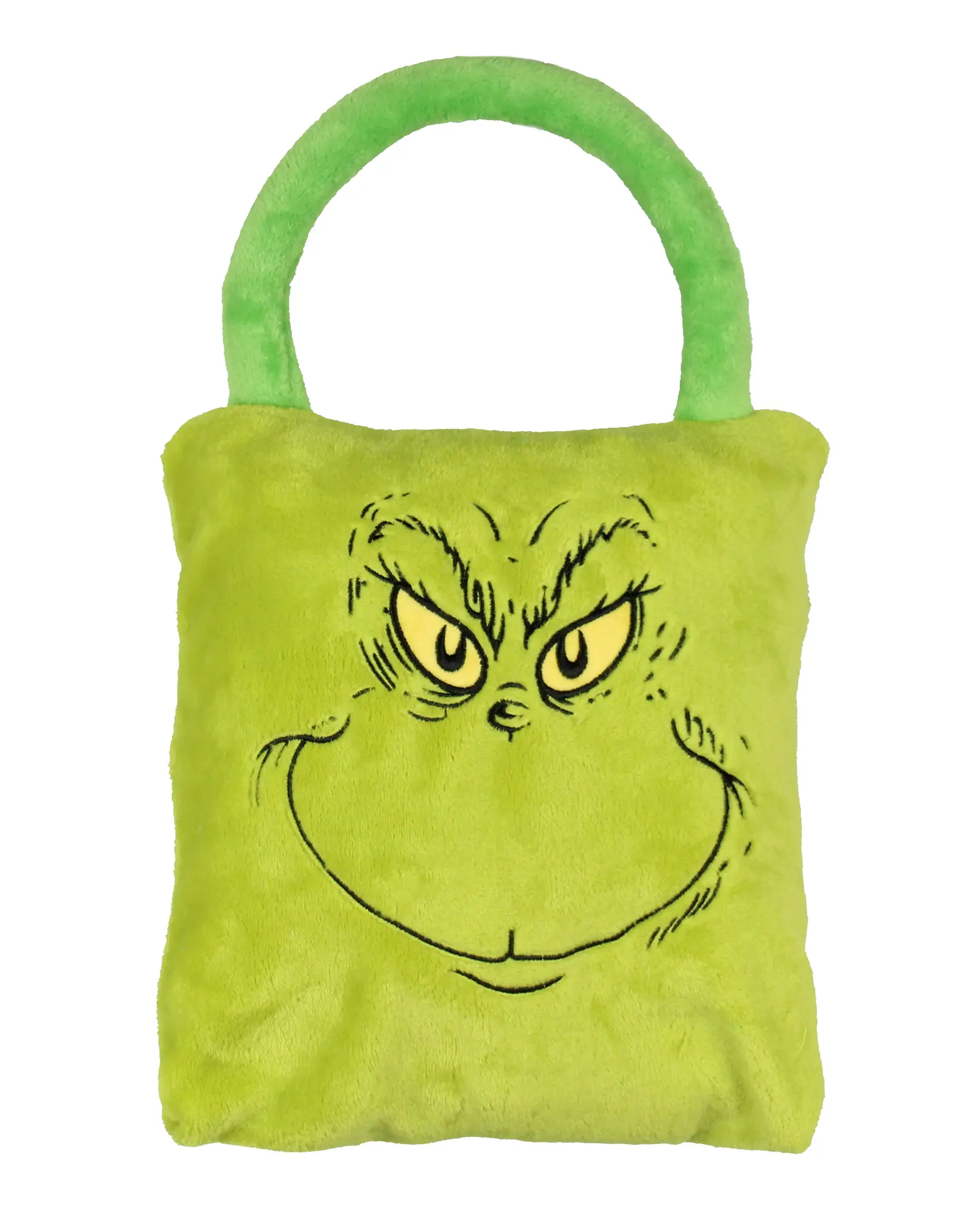 Dr. Seuss How the Grinch Stole Christmas Fleece Throw Blanket - Soft Fleece, 40"x39", Machinewash Easy, Zippered Carry Zip-Bag Travel Holiday Tote