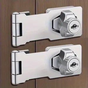 Furniture Safety Lock Set, Easy Installation, Anti-Theft Padlock, Cabinet & Mailbox Lock, Durable Metal Security for Drawers & Doors, Door Hardware