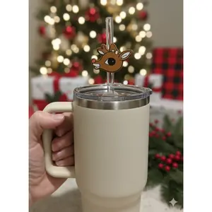 Rudolph Straw Topper
