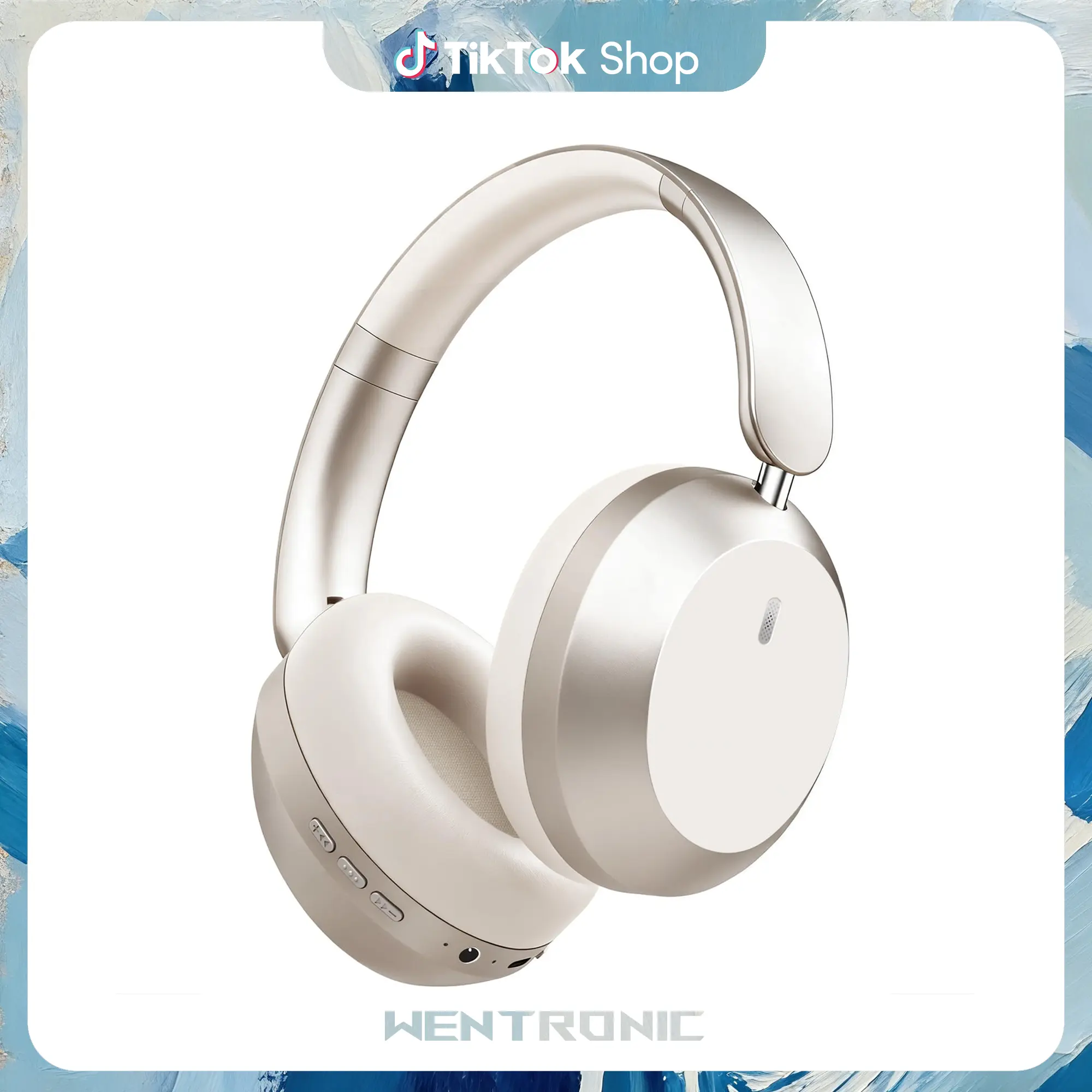 WENTRONIC Y05 Wireless Headphones Over-Ear, 48H Battery , Foldable Lightweight Design for Long-Time Use
