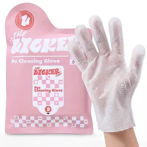 THE LICKER STORE Dog Grooming Soft Glove Hypoallergenic Wipes for Dogs and Cats
