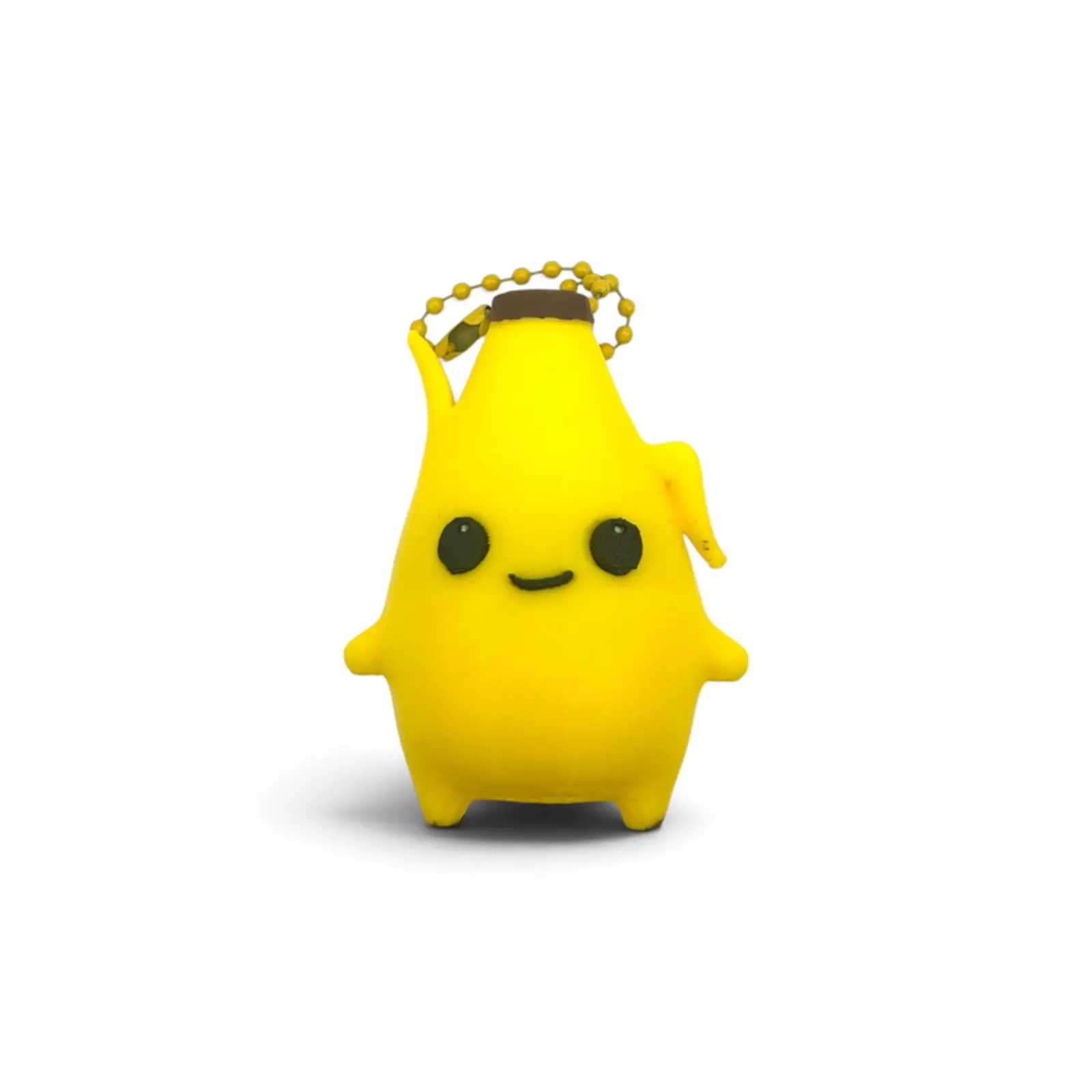 Banana Sprite Keychain/BagTag - Yellow Character with Chain, Ideal for Keychains and BagTags