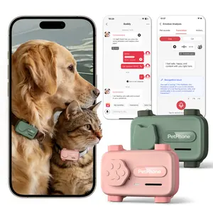 PetPhone for Dogs & Cats – 2-Way PetChat, AI Emontion Detection & Emotion Analysis, Global GPS Tracker with Geofencing Alerts, Real-Time Tracking, Group Chat, Wellness Monitoring
