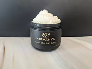 Nirvanya Gentle Glow Whipped Body Butter - 85G Natural Moisturizer for Dry Skin - Soften & Nourish