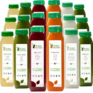 7 Day Juice Cleanse by RAW Fountain w/ Coconut, All Natural, Detox, Cold Pressed Fruit & Vegetable Juices, Tasty & Energizing, 42 Bottles, 12 oz