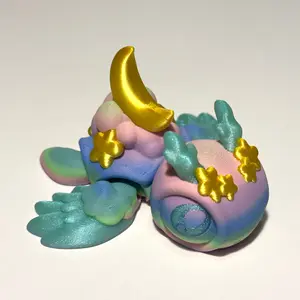 Dreamy Turtle - 3D Printed Articulating FIgure