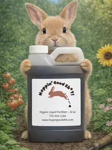 Hoppin' Good Sh*t! 32 oz Organic Liquid Fertilizer for Plant Care - Concentrated Solution Enhances Gardening Routine & Supports Healthy Plant Growth Naturally