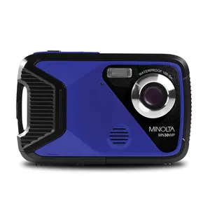212 MAIN Waterproof Digital Camera - 21 MP Sensor, 4x Digital Zoom, 1080p High Definition Camera, Blue, Memory Card Compatible