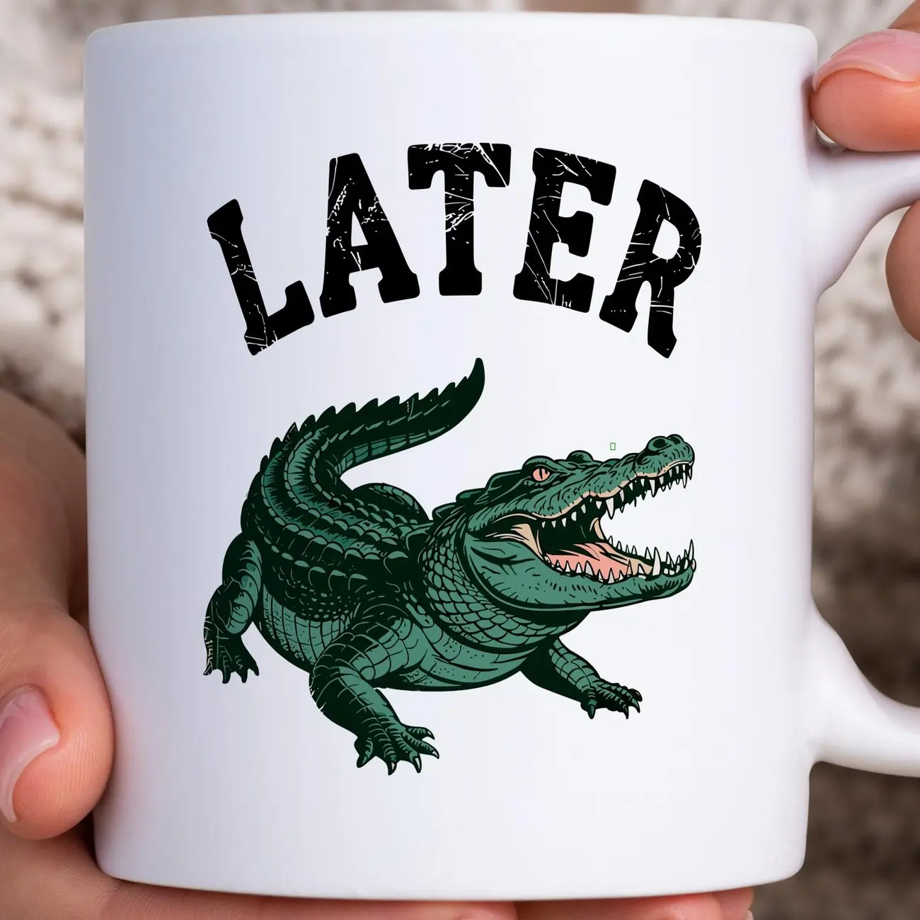 Later Gator Mug Funny Alligator Coffee Cup, Sarcastic Tea Cup, Offensive Mug, Later Gator, Alligator Gift, Crocodile Mug, Swearing Mom Mug MSN