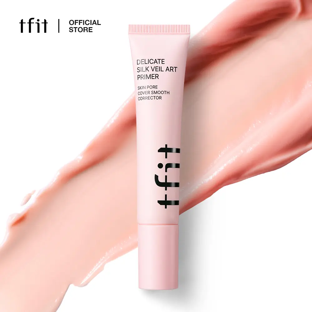 [TFIT OFFICIAL] Delicate Silk Veil Art Primer 30ml / 1.01 fl oz, Korean Makeup, Pore Blur Primer, Poreless Makeup Base, Smooth Texture, Fine Lines, Sebum Control, Sweat-Proof, 12HR Makeup Wear, Non-Cakey, Longwear
