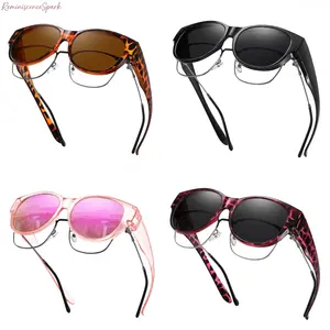 4-Pack Unisex Polarized Fit Over Sunglasses, Large Frame UV400 Protection Shades, Wear Over Prescription Glasses Perfect for Driving, Travel & Outdoor Activities tiktokshopspringglowup