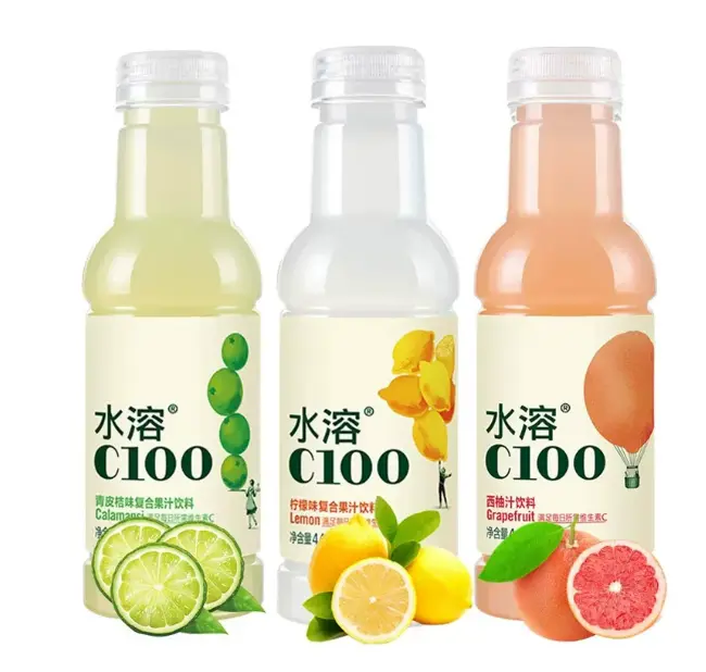 Nongfu Spring Water-Soluble C100 Lemon Fruit Juice Drink 445ml