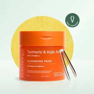 [PLANTIFIQUE Official Shop] Kojic Acid & Turmeric Pads – Exfoliating Face Pads for Hyperpigmentation & Dark Spots Smooth Radiant
