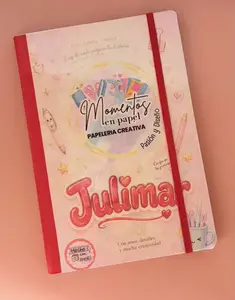 Set de 4 personalized notebooks\ set de 4 cuadernos personalizados A4\ regalo unico\ diseño a tu gusto
