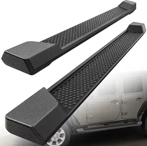 YITAMOTOR 6 inches Running Boards, Side Steps Compatible for 2007-2025 Jeep Wrangler JL 4-Door Black, Nerf Bars (Excl JK Model)