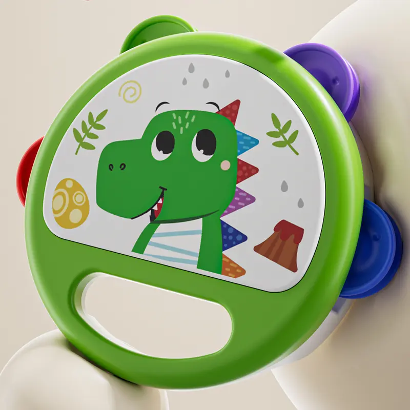 Baby Hand Clap Drum Toy, Fun Cute Animal Cartoon Design, Portable Easy Grip, Early Education Gift for 12+ Months, Perfect Birthday Present