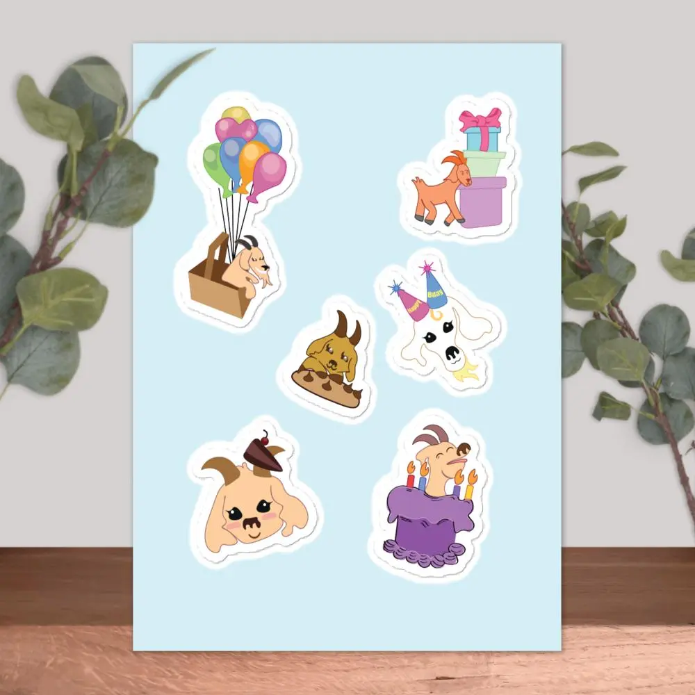 Birthday Goat Sticker Sheet | Billy Swag