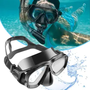 Snorkeling Snorkel Mask Anti-Fog Scuba Diving Mask with Panoramic Wide View Adjustable Strap for Immersive Underwater Experience