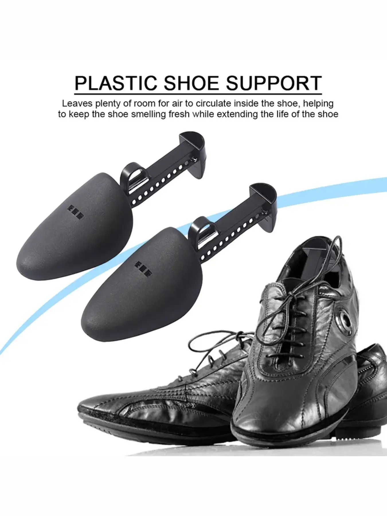 Adjustable Durable Plastic Shoe Stretcher Support, Unisex Leather Shoe Form & Sports Shaper, Suitable for Sport Shoes and Casual Shoes Design