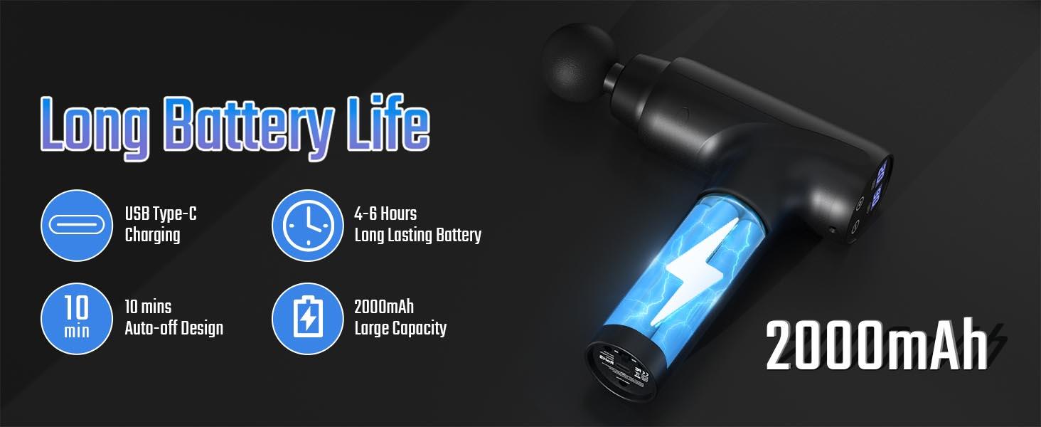 Cotsoco Muscle Massage Gun, Deep Tissue Back Massager with LED Display, 20 Speeds Portable Electric Massage Device Comfort, Gift for Women & Men, Christmas New Year Gift