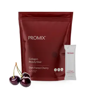 Promix Collagen Beauty Elixir – Skin, Hair & Nail Support – Grass-Fed Collagen + CoQ10 – Anti-Aging Support – 30 Packets