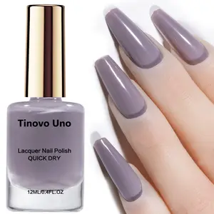 Tinovo Uno Beige-brown nail polish, 12ml, lightweight formula, quick-drying with a natural shine, Nail Care. Perfect for parties and Casual Attire, its exquisite texture will make you the center of attention