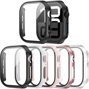 5 Pack for Apple Watch Series 10 Screen Protector Case 42mm(2024), PC Hard Cover with Tempered Glass Film Ultra-Thin Slim Fit Scratch Resistant Protective Bumper for iWatch S10 Accessories