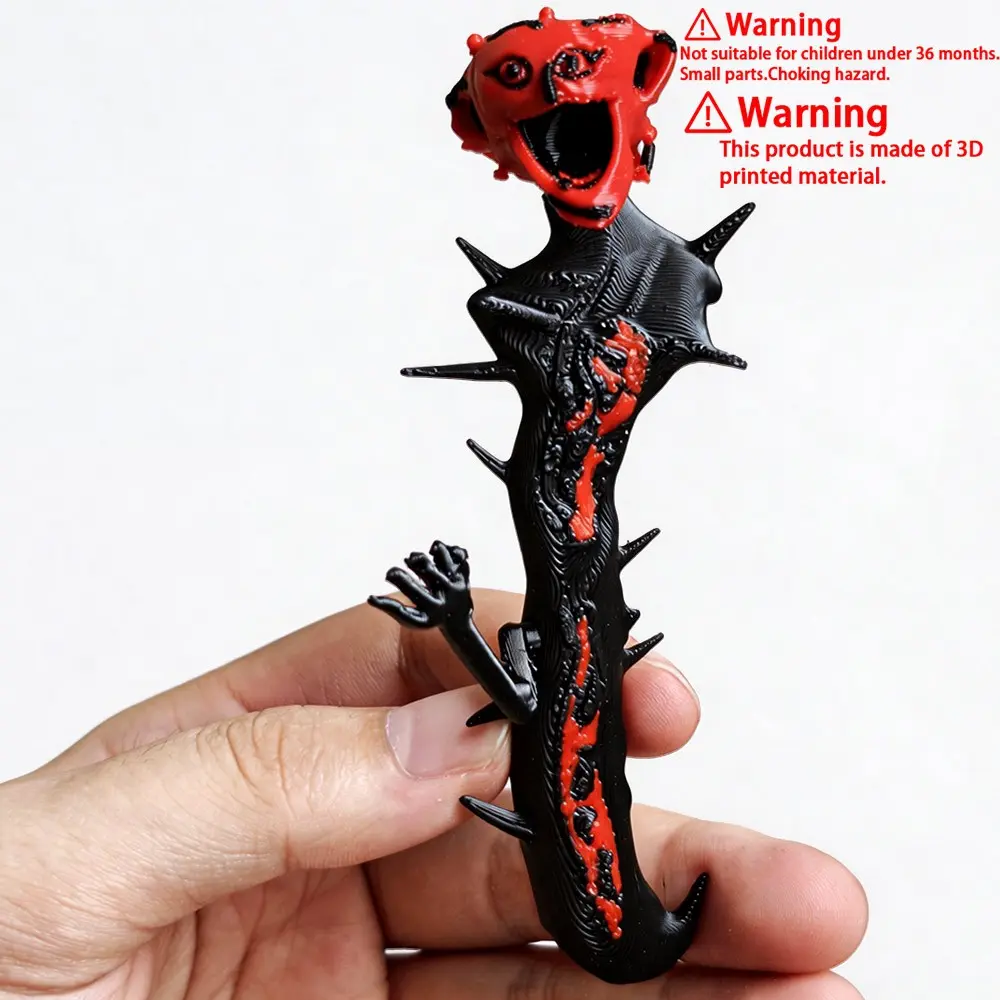 3D Printed Boiled One Horror Creature Action Figure Model Collectible Figurine – Spiked Monster Model Toy for Halloween Desk Decor Ornament&Creepy Collectible Toy for Horror Fans