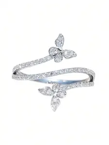1 PC Luxury Cubic Zirconia Marquise Cut Ring For Women For Wedding Engagement Party Jewelry Valentine's Day Gift Cubic Zirconia Rings