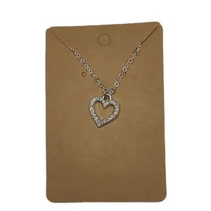 Heart Necklace with Heart Pendant and Chain