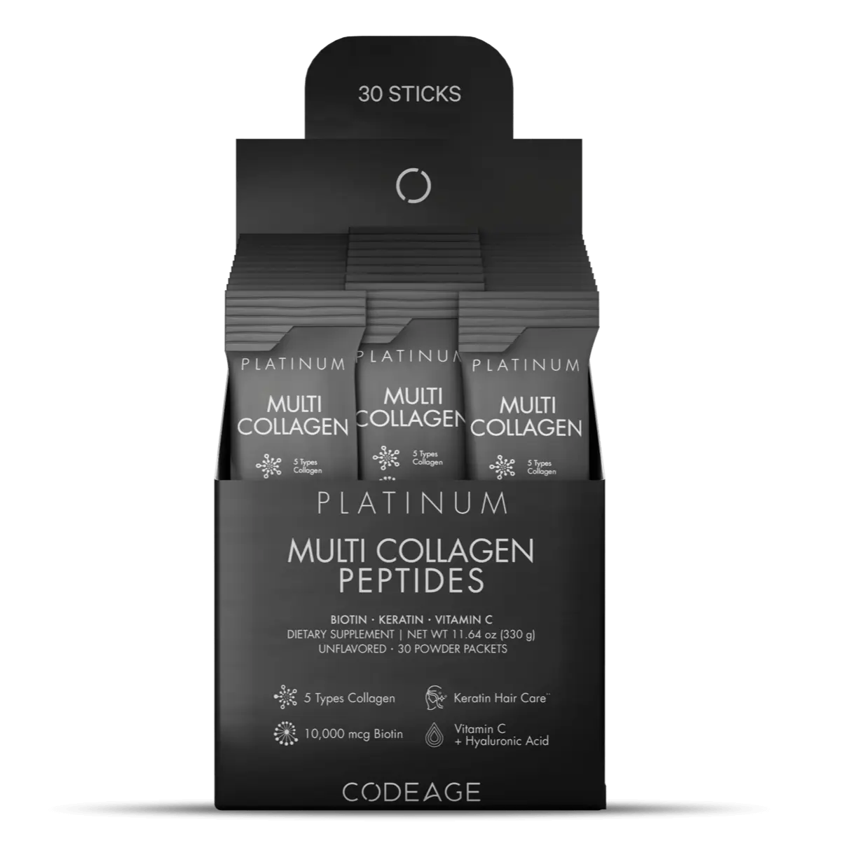 Multi Collagen Peptides Powder Platinum Stick Pack