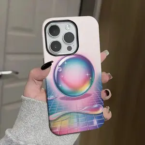 Rainbow, bubble, grid Soft And Hard Two-In-One Film Printed Full Pattern Case For IPhone 16 15 14 13 1211 Pro Max Plus Phone Case