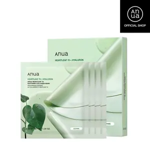 [Anua Official Shop] Heartleaf 70 Soothing Collagen Mask | 38g*4sheets, collagen, gel mask, korean skincare, soothing, glass skin, calming, firming, hydrate, radiant, smooth