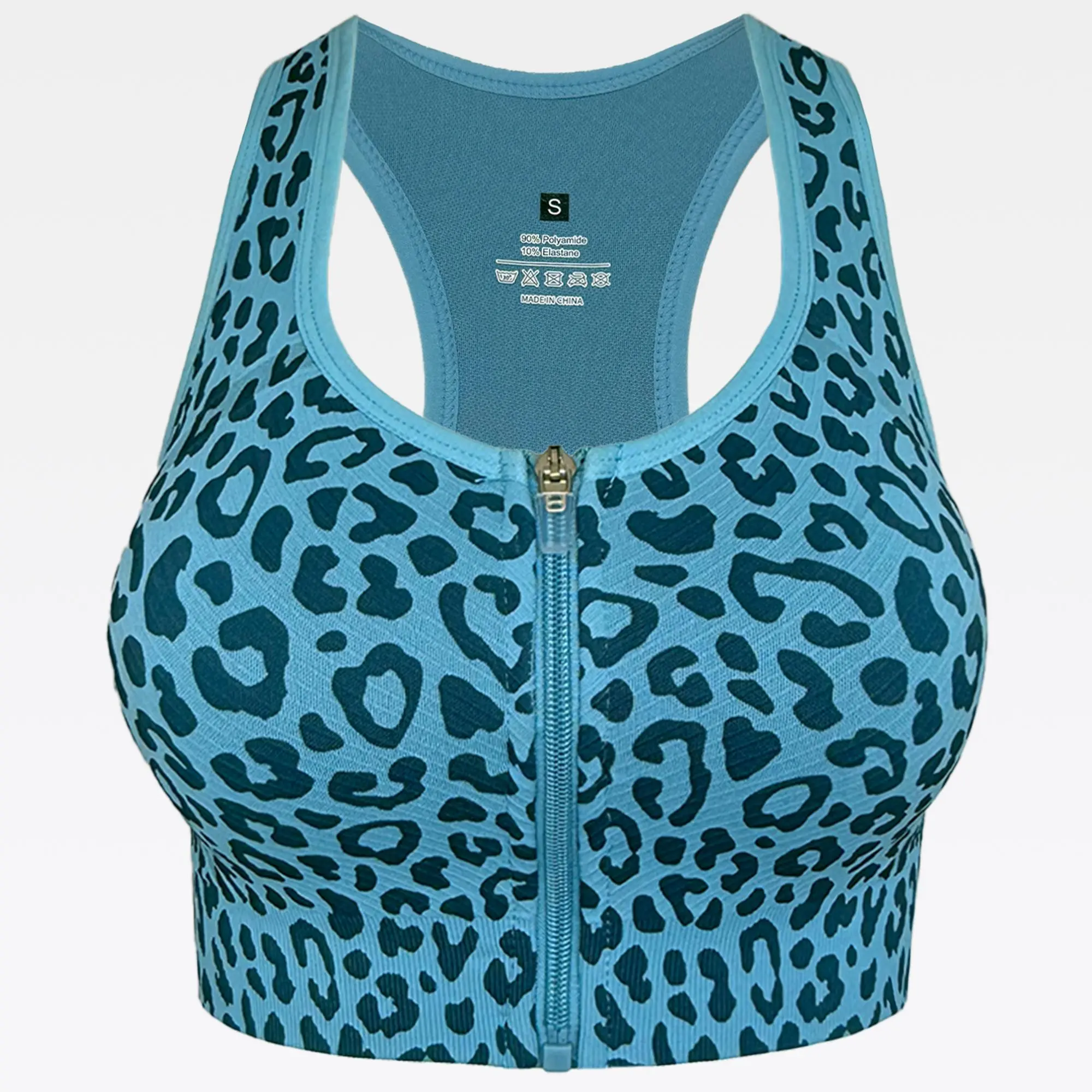 26039-Dark Blue leopard print 