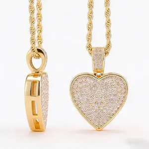 14K Gold Plated Heart Locket Women Necklace Elegant Minimalist Pendant with Adjustable 18"-24" Chain, Dainty Everyday Jewelry Gift for Her, Valentine’s Day, Birthday, Anniversary