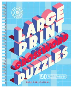 Large-print Crossword Puzzles Spiral-Bound Book