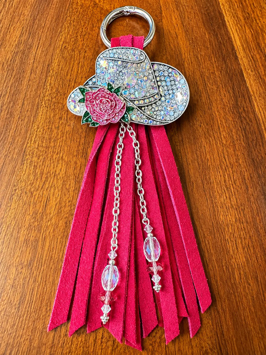Rhinestone Rodeo Cowgirl Charm