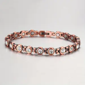 1pc Women's Magnetic Copper Anklet Women's Copper Ankle Bracelet 99.99% Pure Copper, Foot and Ankle Magnet