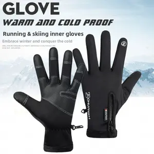 Warm gloves for men and women, suitable for autumn and winter, cold-proof, anti-freeze, anti-static, fleece-lined, thickened, windproof, waterproof, touch-screen cycling gloves